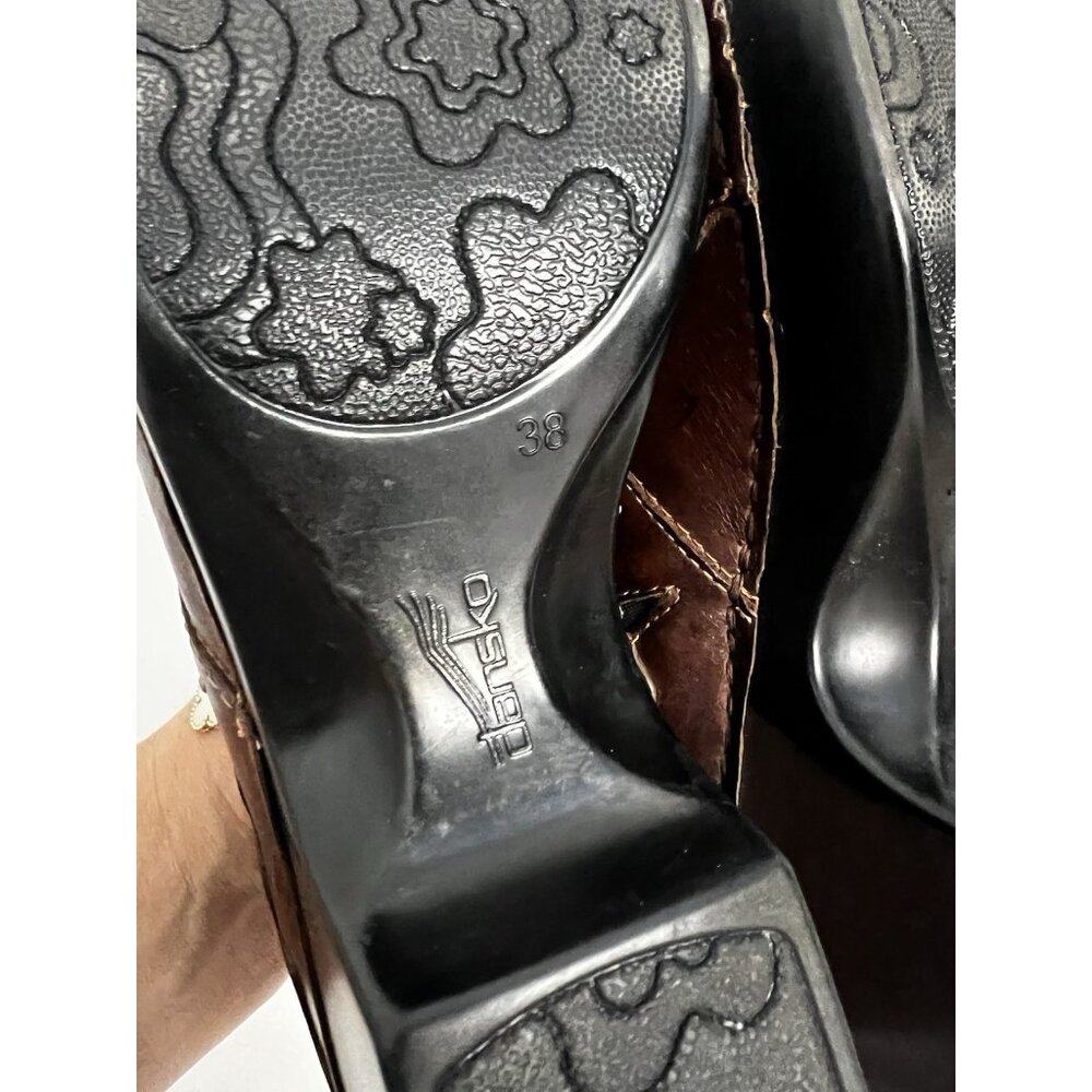 DANSKO Hailey Professional Staple Clog Mule Platform Nursing Shoe Studs 7.5-8 38 - Picture 3 of 10